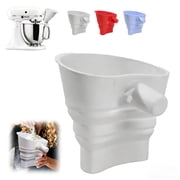Uuiauoio Flour Funnel Silicone for Kitchen Aid Standing Mixer, Foldable Flour Infundibulum Stand Mixer Attachment, Dishwasher-Safe
