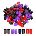 thumbnail image 1 of Unique Bargains 100pcs Rubber End Caps 16mm ID Vinyl Round Tube Bolt Cap Cover Screw Thread Protector Black, Red, Brown, Purple, 1 of 5