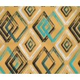 thumbnail image 5 of oneOone Cotton Flex Mustard Yellow Fabric Geometric Craft Projects Decor Fabric Printed By The Yard 40 Inch Wide, 5 of 5