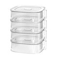 thumbnail image 1 of Couvercle de plat à légumes isolant, Couvercle empilable Transparent pour Table de cuisine, couvertures alimentaires, 1 of 8