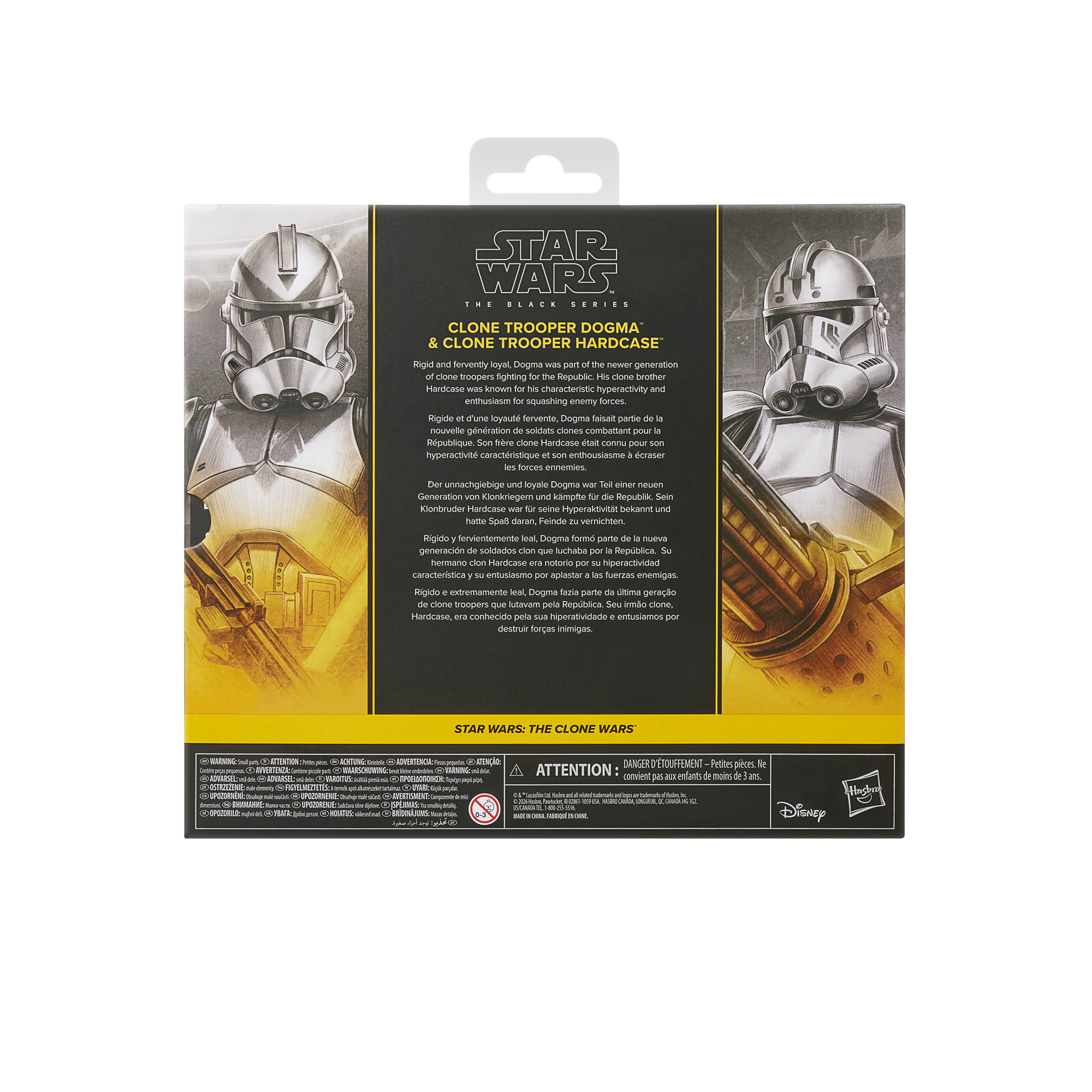 Star Wars The Black Series Clone Troopers Dogma & Hardcase, Star Wars: The Clone Wars Collectible 6 Inch Action Figures