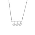 thumbnail image 3 of Pendentif Collier Numéro d'Ange Plaqué Or/argent Collier en Acier Inoxydable Bijoux pour Femmes, 3 of 8