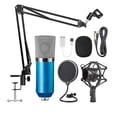 thumbnail image 1 of Amdohai Professional BM700 Condenser Microphone Sound Recording Microphone Mic KTV Singing Studio Recording Kit Blue, 1 of 7