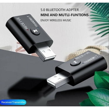 EGNMCR USB Bluetooth 5.0 Audio Transmitter-Receiver Adapter 3.5mm For TV PC Car AUX US bluetooth adapter