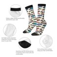 thumbnail image 4 of Lsque Train Printed Men's Crew Socks, Soft Durable Breathable Moisture-Wicking with Odor Control Cotton socks, 4 of 6