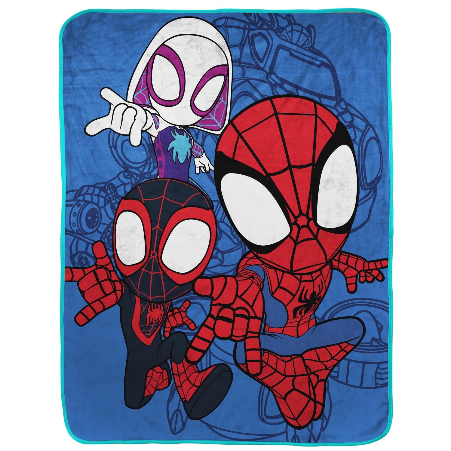 Spider-Man 'Spidey and his Amazing Friends - 3 Man Squad' Silk Touch Fleece Throw
