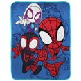thumbnail image 1 of Spider-Man 'Spidey and his Amazing Friends - 3 Man Squad' Silk Touch Fleece Throw, 1 of 6