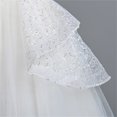 thumbnail image 5 of LOVZFMLL Girls' Summer Short Sleeve Ruffled Lace Round-Neck Embroidery Mesh Princess Bow Skirt, 5 of 5