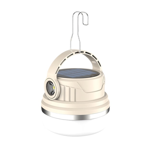 Ohufall Camping Essentials Rechargeable Solar Camping Light Long Lasting LED Hanging Outdoor Tent Lamp