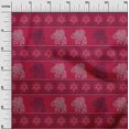 thumbnail image 2 of oneOone Cotton Silk Fabric Floral & Elephant Block Decor Fabric Printed BTY 42 Inch Wide, 2 of 4