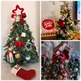 thumbnail image 5 of 1~10PCS New Year Christmas Socks Red Snowflake Alphabet Letters Christmas knitting Stocking Christmas Tree Decoration For Home, 5 of 5