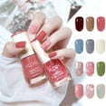 thumbnail image 2 of 8ml Nail Polish Quick Dry Non-irritating Vivid Color Excellent Saturation Long-lasting Effect Decorative Waterproof Nail Varnish Liquid Gel Manicure Design Nail Supplies, 2 of 10