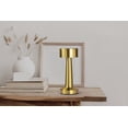 thumbnail image 4 of Bell + Howell Chelsea Table Lamp Small Cordless Touch LED Rechargeable Lamp for Bedside Desk Nightstand Gold, 4 of 10