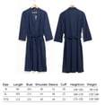 thumbnail image 3 of Women Water Absorption Bath Robe Solid Robe Home Dress Nightgown Waffle Bathrobe Spa Home Dress Nightgown, 3 of 8