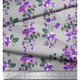 thumbnail image 3 of Soimoi Poly Georgette Fabric Leaves & Floral Artistic Print Sewing Fabric Yard 52 Inch Wide, 3 of 4