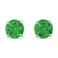 thumbnail image 1 of 1 Carat Solitaire Stud Earrings in Sterling Silver, 1 of 3