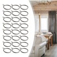 thumbnail image 3 of Metal Curtain Rings Hanging Hooks for Curtains Rods Pole Voile Heavy duty Rings, 3 of 8