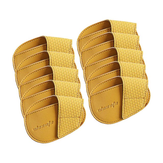 fastboy Golf Head Covers PU Portable Protector for Athlete Travel Golf Training Yellow Small