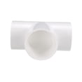 thumbnail image 3 of Unique Bargains Raccord de Tuyau en PVC 50mm Raccord en T 2 Pcs, 3 of 4