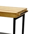 thumbnail image 4 of Origami Folding Kitchen Cart on Wheels | for Chefs Outdoor Coffee Wine and Food, Microwave Cart, Kitchen Island on Wheels, Rolling Cart, Kitchen Appliance & Utility Cart | Black with Wood -RBT-03, 4 of 12