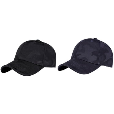 (2-Pack) Kcodviy Adjustable Hip-Hop Women Baseball Big Head Hats for Men Caps Snapback Camouflage Men Baseball Caps for S 12 To 18 Months Unisex Hat Cap Baseball Hats for Running Men Caps
