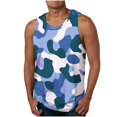 thumbnail image 1 of Weiqiqre Débardeurs à Col en V pour Hommes Amusants d'Été Débardeurs à Col en V Sans Manches T-Shirts Graphiques à Col Rond, 1 of 4