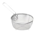 thumbnail image 1 of Panier à Friture Profonde Multifonction, Panier d'Égouttage Pliable en Acier Inoxydable, Panier Rond Robuste en Treillis Métallique pour Frites, Service de Friture et Présentation des Aliments avec Poignées Pliantes, 7,87 Pouces, 1 of 9