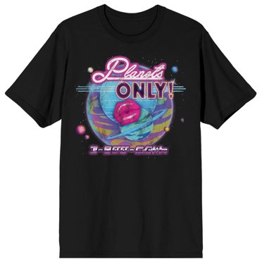 Rick & Morty Planets Only Crew Neck Short Sleeve Men’s Black T-shirt-Medium