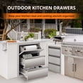 thumbnail image 1 of EDTara Outdoor Kitchen Drawer, 1-Drawer Stainless Steel Unit With Paper Towel Holder for Bbq Islands and Patios, 1 of 6