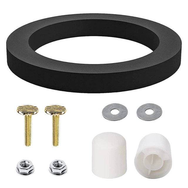 CHOK 1 Set Universal Toilet Valves Repair Kit RV Toilet Sealing Lid Bolts Gasket Kit