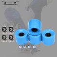 thumbnail image 4 of koolsoo 4 Pcs Roues de Longboard Planche à Roulettes 60mm 78A avec Roulements Entretoises Roues Cruiser - Couvercle Bleu Noir, 4 of 9