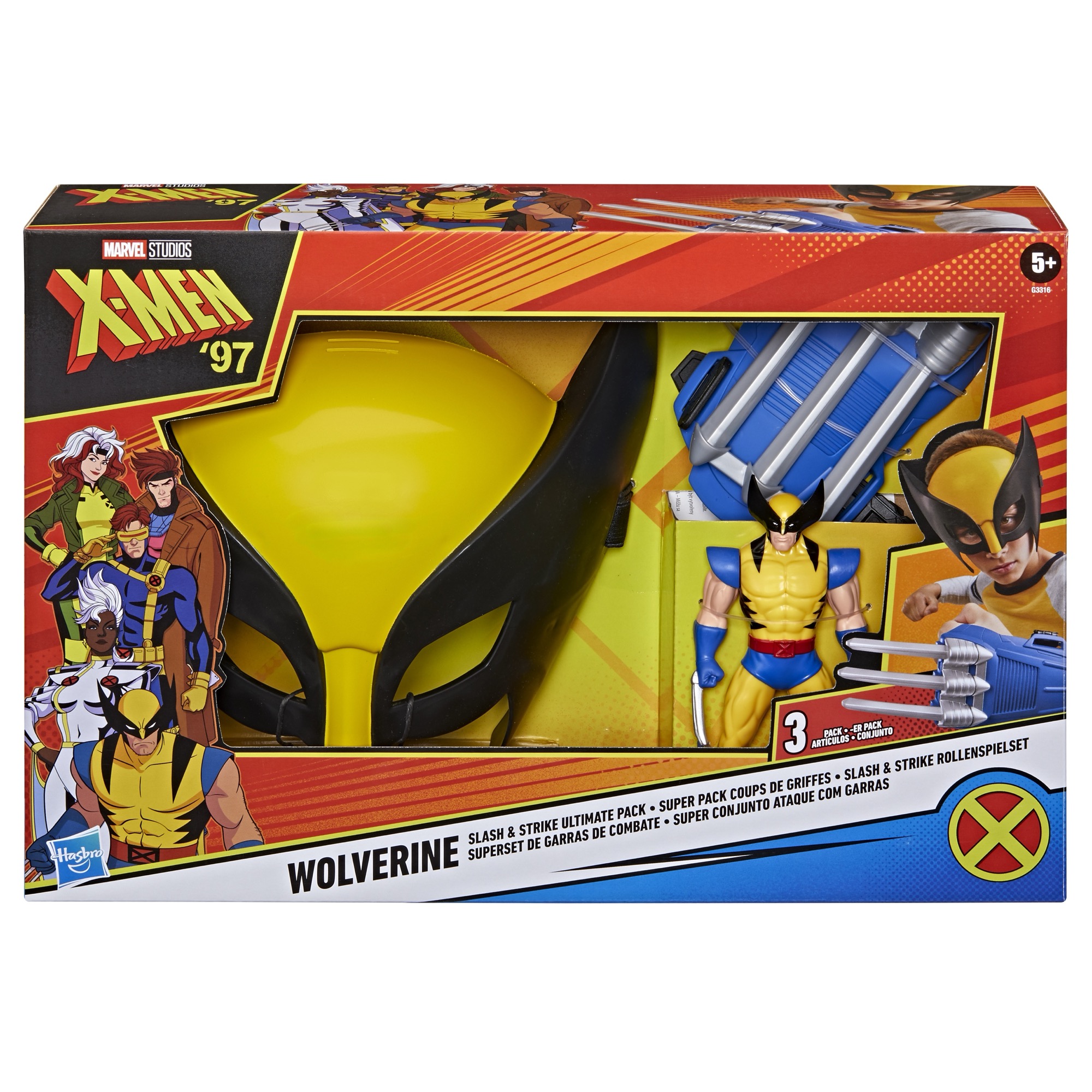 Marvel X-Men ’97, Super pack Coups de griffes de Wolverine, pack de 3 jouets