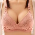 thumbnail image 1 of VEKDONE Middle Aged And Elderly Bras Without Steel Rings Large Size Underwear Front Button Style Bra Comfortable Bra Orange 36, 1 of 2