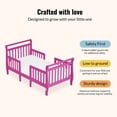 thumbnail image 3 of Dream On Me Emma 3 in 1 Convertible Toddler Bed, Fuschia Pink, 3 of 7