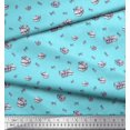 thumbnail image 2 of Soimoi polyester Crepe Fabric Stripe & Paisley Fabric Prints By Yard 52 Inch Wide, 2 of 3