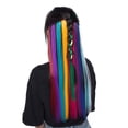 thumbnail image 1 of Clip Droit / Bouclé Coloré dans les Extensions de Cheveux Cheveux Synthétiques en Plusieurs Couleurs, 1 of 6