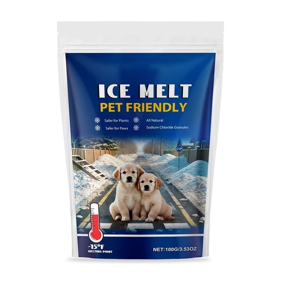 Un Déglaçant Sécuritaire pour Animaux, Agent de Fonte de Neige, Sécuritaire pour le Béton, Déglaçant pour Entrée et Trottoir, Déglaçant pour la Sécurité Hivernale 0,243 Lb
