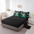 thumbnail image 3 of YST Teens Gaming Bedding Full Size 7-Piece Sports Comforter Set, Green Black, 3 of 4