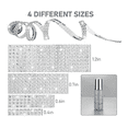 thumbnail image 2 of Rhinestone Ribbon,4 Rolls of Self-Adhesive Rhinestone Strips, Diamond Sparkle Crystal Rhinestone Tape for Crafts Art Car, 2 of 7