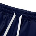 thumbnail image 4 of Men's Sports Shorts Multiple Pockets Running Training Basketball Shorts(Navy,2XL), 4 of 8