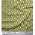 thumbnail image 1 of Soimoi Poly Georgette Fabric Floral & Ogee Damask Print Fabric by Yard 42 Inch Wide, 1 of 1