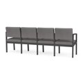 thumbnail image 5 of Fauteuil d'Accueil Lenox en Acier à 4 Places / Acier Charbon / Gris Pâle, 5 of 5