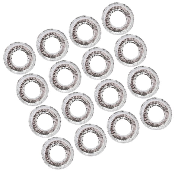 YOSADIER 50Pcs Aluminum Foil Stove Covers for Gas Stove Tops Oil Proof Reusable