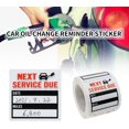 thumbnail image 4 of Oil Change Stickers 300 Pcs 2x2" Service Black Stickers, Next Service Due Reminder Sticker Roll, Removable Vinyl Stickers in Roll with Perforation Line (Black 300PCS), 4 of 6