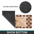 thumbnail image 4 of Coffee Farmhouse Plaid Style Kitchen Rug Non Skid Non-Slip, Absorbent Mats Set Of 2 for Sink Waterproof Runner Rug for Laundry Room,kitchen Mats 17.7x24+17.7x48inch, 4 of 7