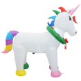 thumbnail image 1 of Jeco 4 Pieds Géant Résistant aux Intempéries Polyester Gonflable LED Noël Unicorn, 1 of 9
