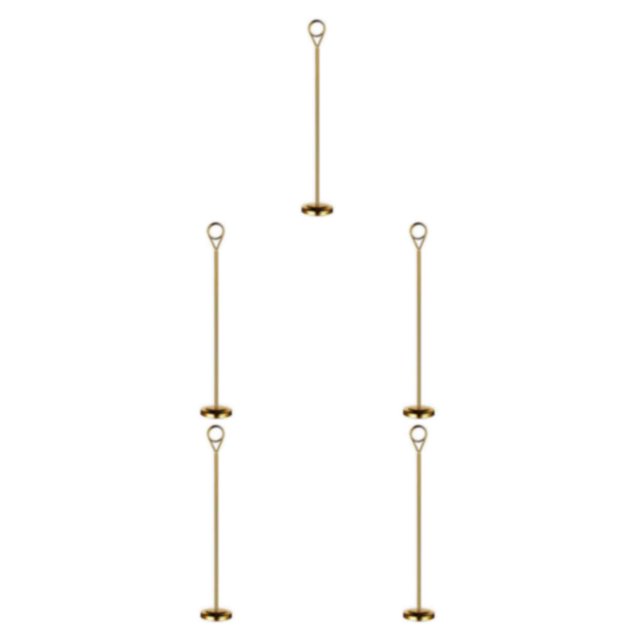 Baohd Contemporary Table Number Holder Photo Stand for Trendy Hotel Settings Gold 30cm 5Set