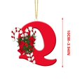 thumbnail image 3 of Vaidha 26 Letters Christmas Tree Decoration Pendant Christmas Tree Ornaments Personalized DIY Christmas Ornaments Christmas Decoration Xmas Tree Hanging Decor, 3 of 3