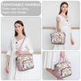 thumbnail image 4 of Bright Colorful Floral Lunch Bag - Large Leakproof Insulated Tote, Multi-Pocket, 4 of 4