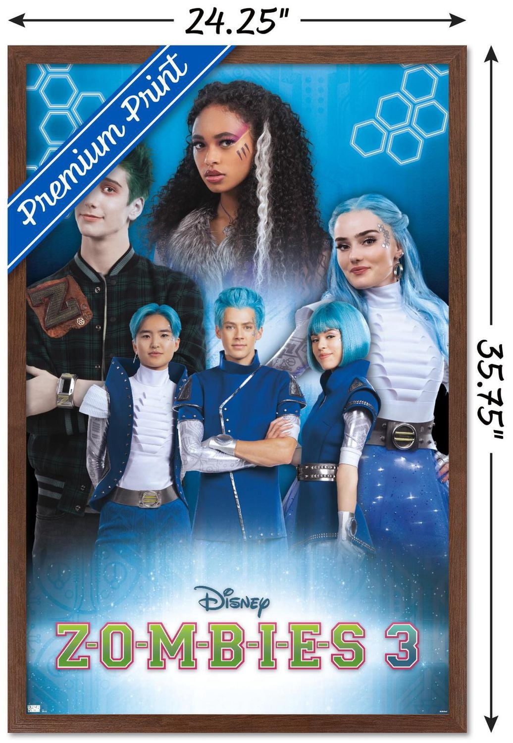Disney Zombies 3 - Group Wall Poster with Pushpins